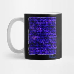 Skulls Corroded Masses Blue Mug